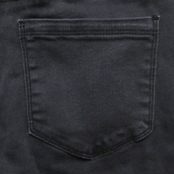 BULLHEAD womens OVERALLS faded black JEAN frayed DENIM pants BOHO SIZE S - Picture 13 of 14